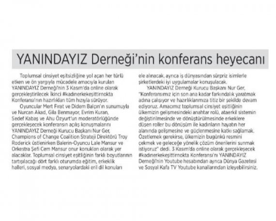 YANINDAYIZ Derneği'nin Konferans Heyecanı